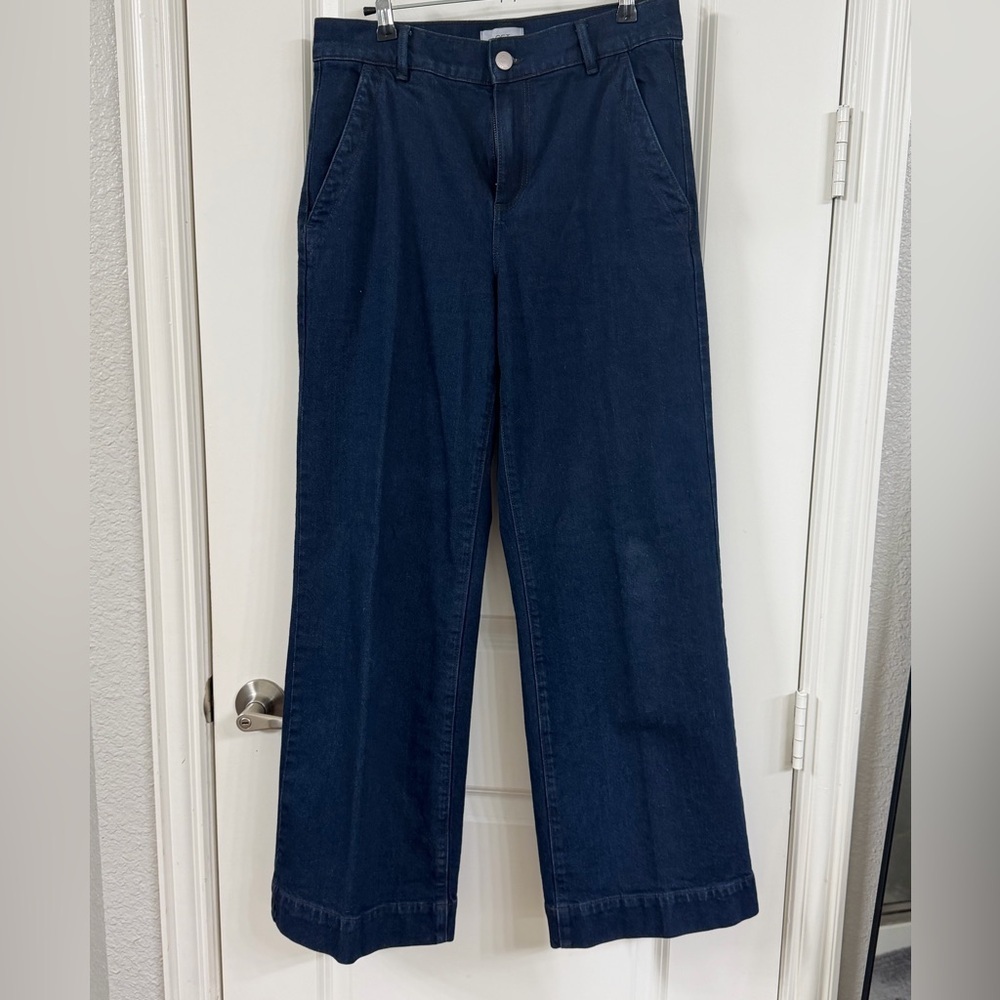 LOFT Navy Denim Trousers